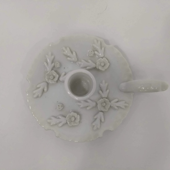 Vintage Victorian Porcelain Candle Holder - Picture 2 of 6